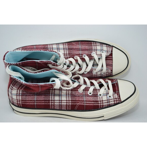 Converse Chuck Taylor All Star 70 Hi Red White Plaid Pack W13.5/ M 11.5 -162403C - Picture 8 of 16
